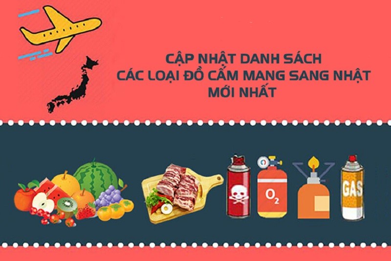 Tổng hợp những món đồ bị cấm mang sang Nhật bạn cần biết