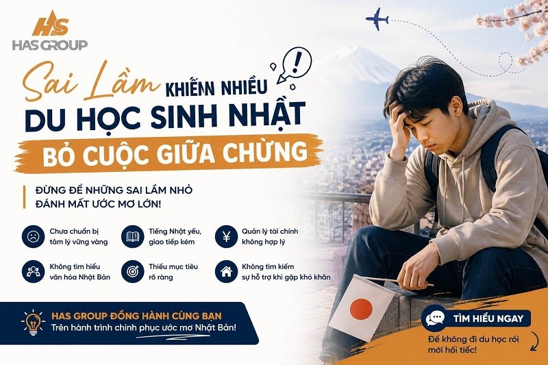 Sai Lầm Khiến Nhiều Du Học Sinh Nhật Bỏ Cuộc Giữa Chừng
